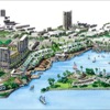 Aerial View - Tropical Waterfront Village - Mixed Use Development - Honolulu, Hawaii
